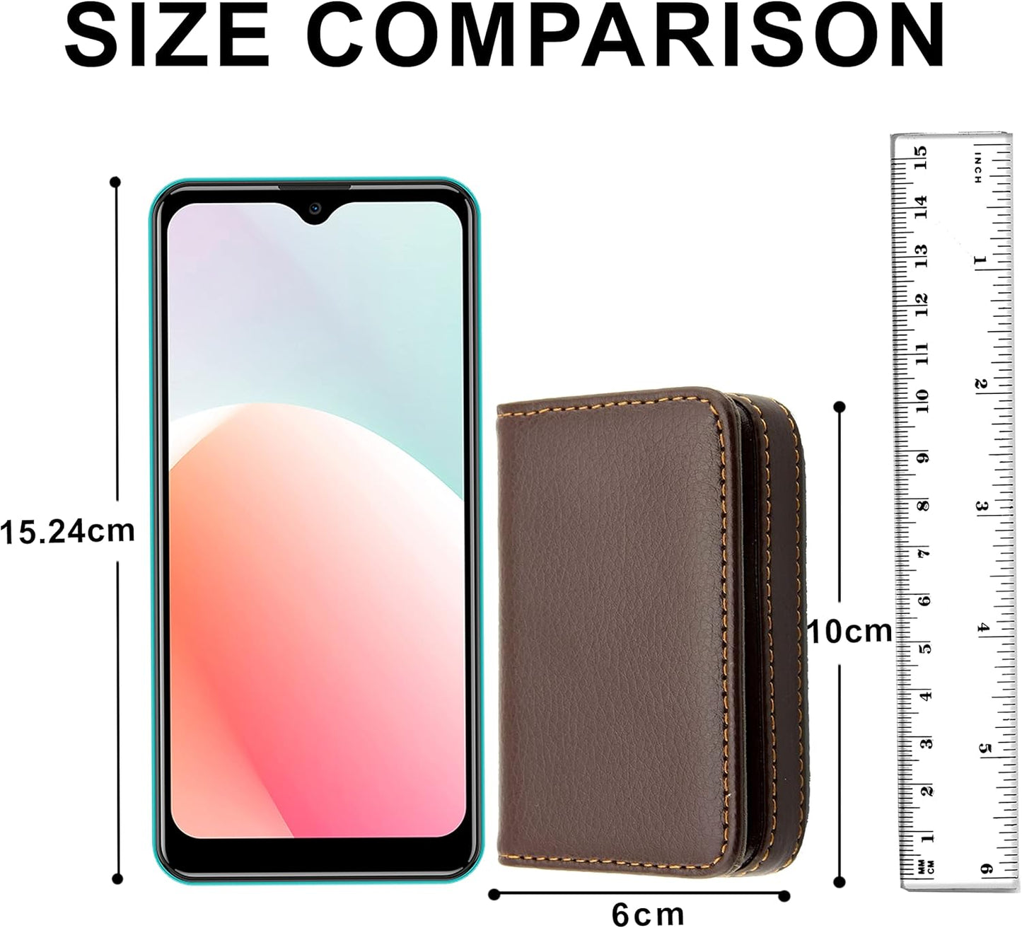 PU Leather Credit Card Holder Wallet for Men & Women