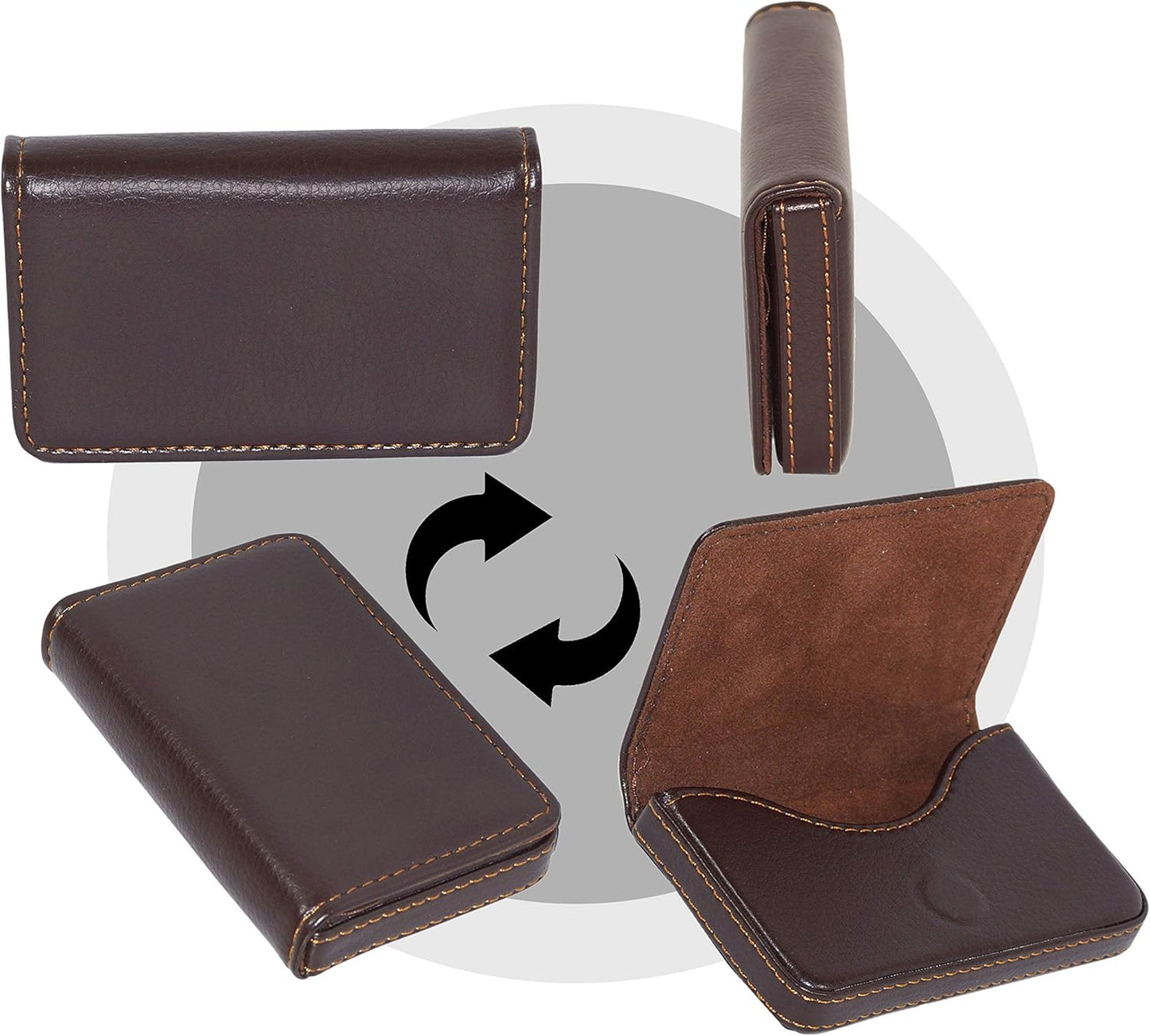 PU Leather Credit Card Holder Wallet for Men & Women