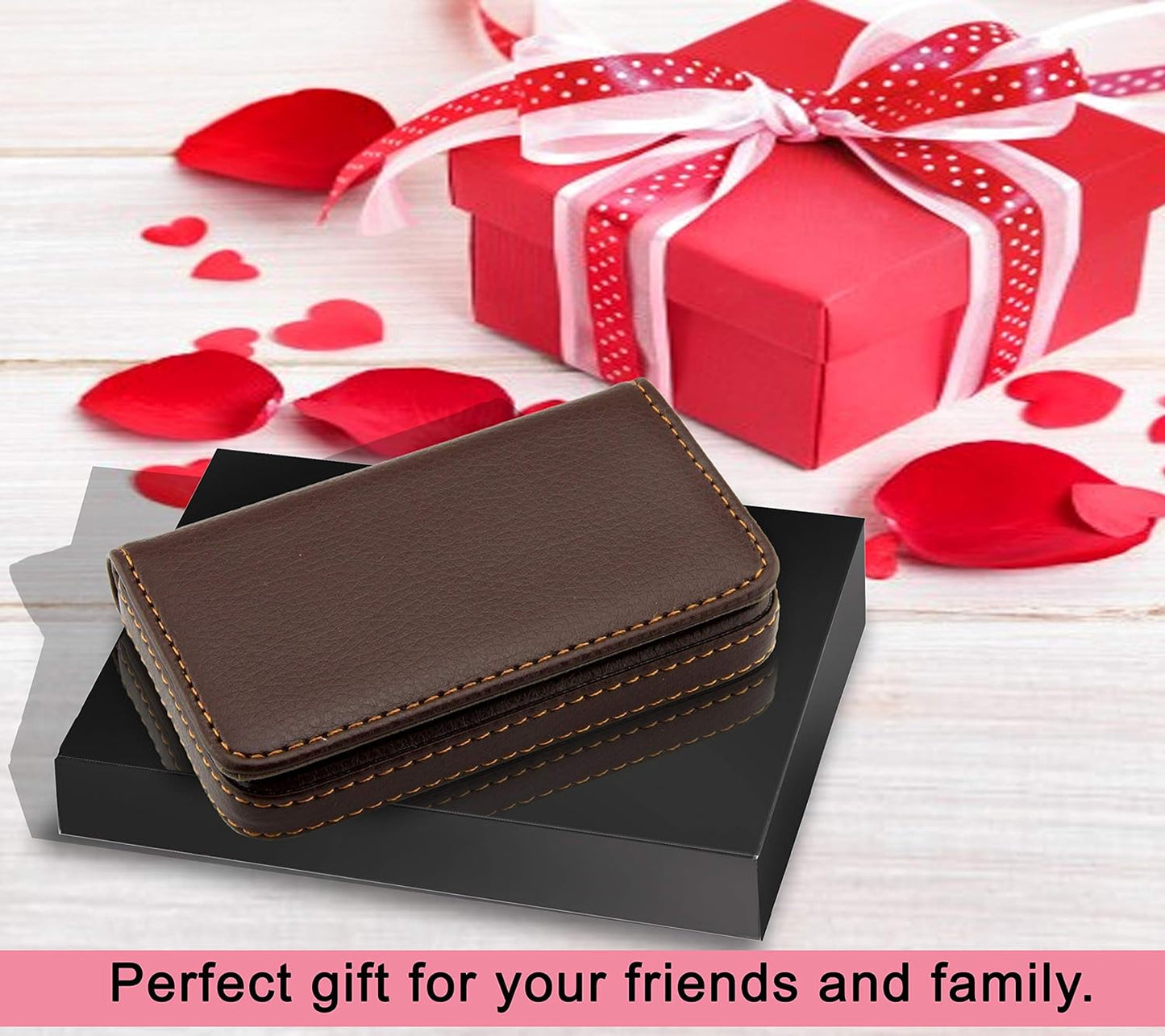 PU Leather Credit Card Holder Wallet for Men & Women