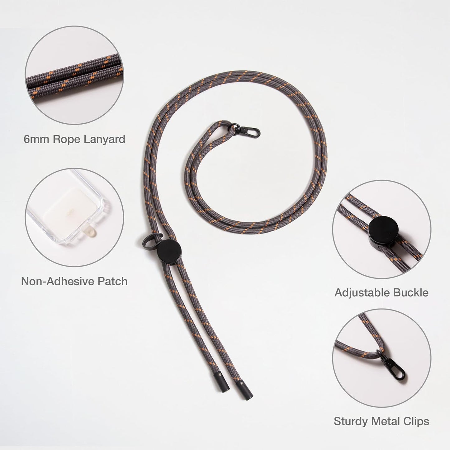 Crossbody, Adjustable Cell Phone Lanyard